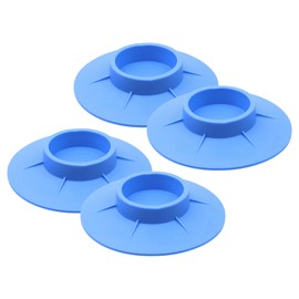 Coshar 4Pcs Washing Machine Supports Blue Plastic Anti Vibration Pads Washer Dryer Pedestals With Four Double-Sided Tape