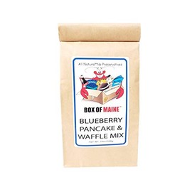 Box of Maine Wild Blueberry Pancake Mix, 14 oz - Maine Made, Wild Blueberries packed full of Nutrients and Antioxidants, All Natural