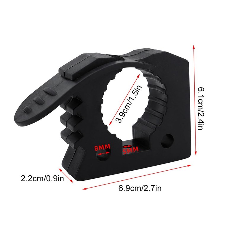 BEALIFE 2pcs/set Quick Release Rubber Clamp Mount Kit Clamp For