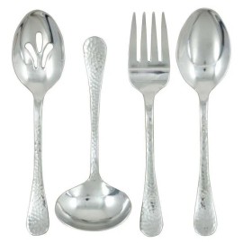 Ginkgo Lafayette Stainless Steel 4-Piece Serving Set  ~~ NEW ~~