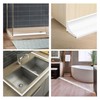 Zehiels 67Inch Shower Threshold Water Dam, Self-Adhesive Silicone Shower Barrier