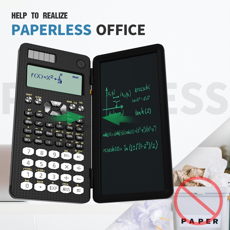 Scientific Calculator for Students with Notepad, ROATEE Middle and High