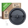 Fits 8 Inch Neck Air Duct | Steel Butterfly Damper