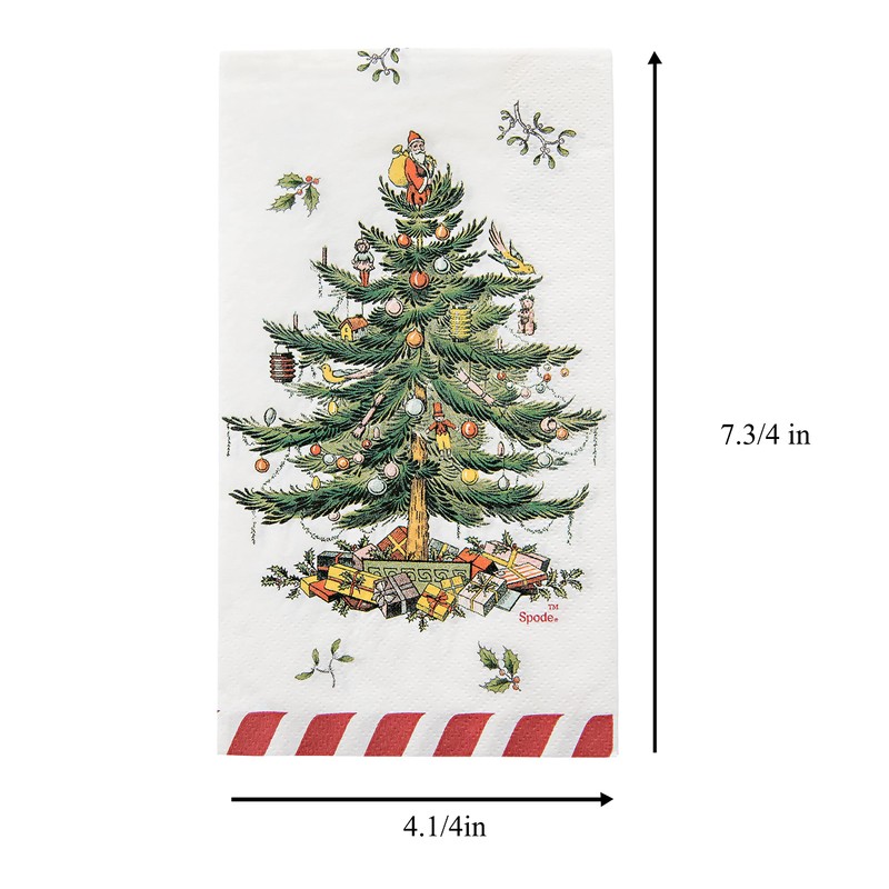 C.R. Gibson Disposable Paper Towels and Dinner Parties Candy Cane