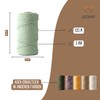 Ledent Macrame Yarn (3 mm, 120 m, Eucalyptus) Simply Twisted,