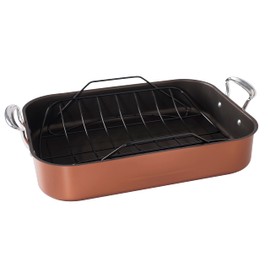 Nordic Ware Turkey Roaster with Rack, Copper