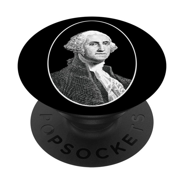 GEORGE WASHINGTON PORTRAIT STATE OF WASHINGTON COAT OF ARMS PopSockets
