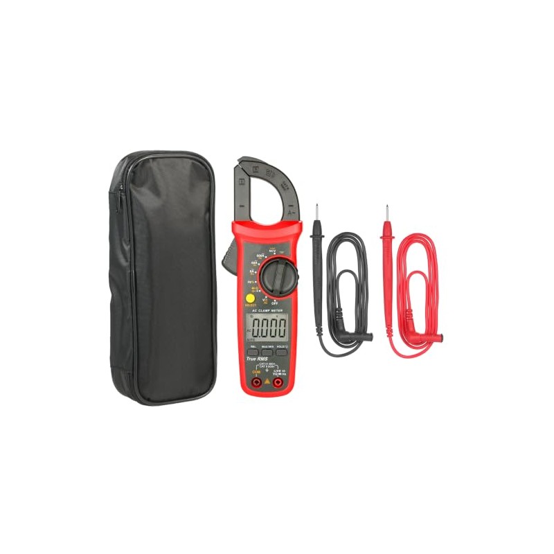 Multimetro de Gancho, 6000 Cuentas Pinza Amperimétrica Digital True RMS