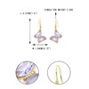 EVER FAITH Light Purple Rhinestone Crystal Golden Plated Hypoallergenic Cute