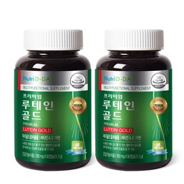 Nutri D Day Premium Lutein Gold (bottle), 2 bottles for 3 months, eye health vitamin / 뉴트리디데이 프리미엄 루테인 골드(병) 3개월분 2병 눈 건강 비타민