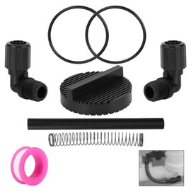 BOXOB Pool Chlorinator Replacement Parts Acessories Kit for Pentair Rainbow 320 & 322, Includes 1/2" NPT 90°Tube Connector 5/8" OD Feeder Tube and Support Spring Replaces R172272 R172091 R171097