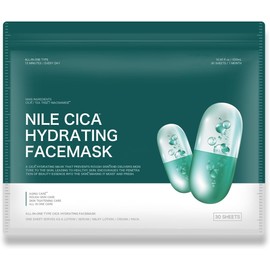 NILE, CICA Hydrating  Face Pack, Skin Trouble Care, 30 Sheets