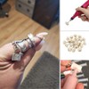 HIPOGT 100 Pcs Polishing Buffing Wheel Set Wool Felt Cotton