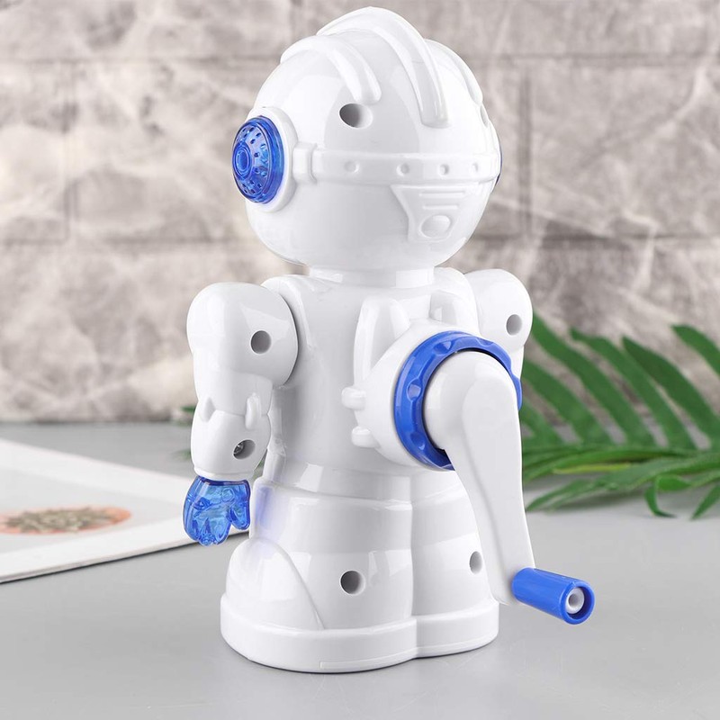 WE-HYTRE Manual Pencil Sharpener Robot Shape Desk Sharpener for Kids