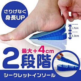 Change Your Secret Insole, 1.6 inches (4 cm), Height Up