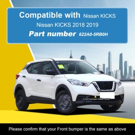 Goholy Car Front Bumper Tow Hook Cover Compatible with Nissan Kicks 2018 2019 Trailer Cover Cap 622A0-5RB0H Tow Hook Cap Towing Eye Cap Red