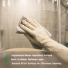 HOUSEWELL Light Up Shower Curtain 72x72, LED Color Changing Waterproof