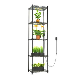 Indoor Greenhouse Plant Growing Kit with Built-in Full Spectrum Grow Light for Lighted Plant Rack for Home, Corner, Patio.