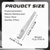 6 PCS Dual Use Stainless Steel Forks and Spoons