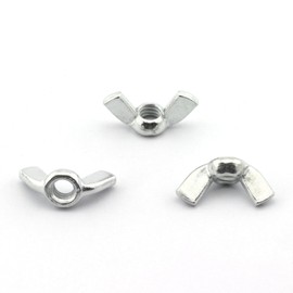 20 Pack 1/4" Wing Nuts Zinc Plated Fasteners Parts 1/4-20 Inches Butterfly Nut