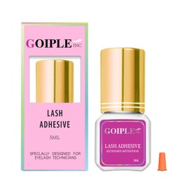 Eyelash Extension Glue - 1-2 Sec Drying/ 5ml/ 0.17 fl. oz/Retention - 6-8 Weeks/Lowest Fumes/Extra Strong/Black Adhesive Professional Use Only- Ultra Flexibility Lash Glue for Eyelash Extensions