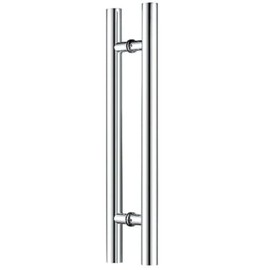 Canzak 32 inch Brushed Stainless Steel Pull Push Door Handles, Interior or Exterior, Contemporary, Modern