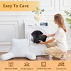 Sasttie Reading Pillow for Bed, Velvet Back Support Pillow for