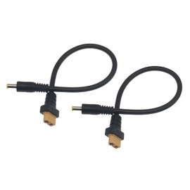 GWYAN 2 Pcs DC5521 Male to XT60 Female Cable for FPV Display Power Supply
