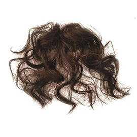 Extensión De Cabello Con Clip, Flequillo Falso Marrón, Flequillo Falso Rizado Y Esponjoso Natural Para Niñas, Postizos Ligeros, Extensiones De