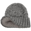 Seeberger Annelie Beanie Hat with Cuff Women / Men, lightgrey