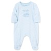 Little Me Baby Boys' Thank Heavens Footie, White/Lt. Blue, 6