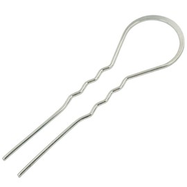 Bluemoona 10 PCS - 105mm 4 1/8" Hair Clips Hair Plug hair Clips Fork Bob Bows for Girls (Nickel)