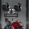 SailStart Motorcycle Helmet Holder Wall Mount,Motorcycle Gear Storage Rack,Helmet Rack