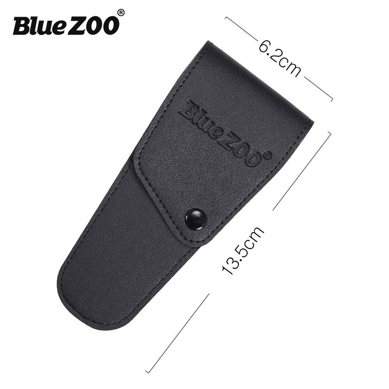 BlueZOO Beard Mustache Scissors and Comb Kit with PU Storage