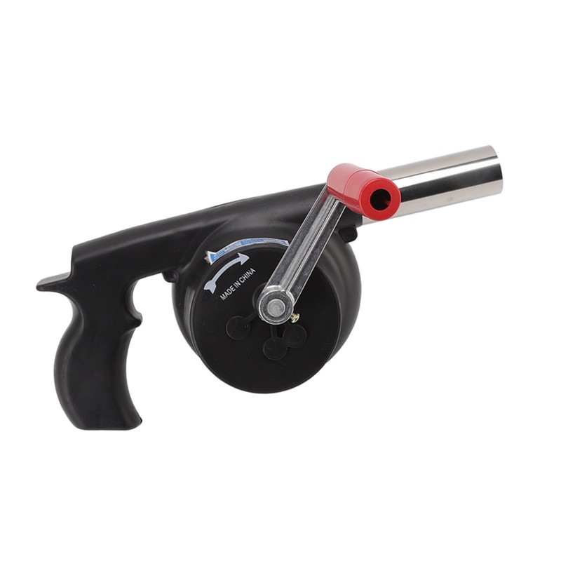 Hand Crank BBQ Blower Lightweight Portable ABS Barbecue Fan for