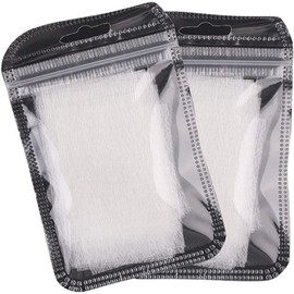 Nail Extension and Repair Kit, Fiberglass Wrap Stickers with Shape Clips, Nail Art Builder Sticker Tips with Shape Clip Repair Broken (White)