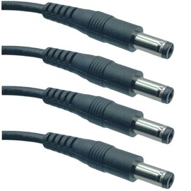 CNCTWO C25521xx DC Cable, Outer Diameter 0.08 inch (5.5 mm) / Inner Diameter 0.08 inch (2.1 mm) Male/Male, 12V/2A AC Adapter, Surveillance, Security Camera, Solar Panel, LED Lighting, Pet Feeding,