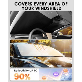 WEIPIN Sonnenschutz Frontscheibe kompatibel mit Peugeo-t 208 e-208 Restyling 2019-2024 2025 Windschutzscheibe Sonnenschirm Sonnenblende für Peugeo-t 208 2023 mit UV Schutz, Abkühlung