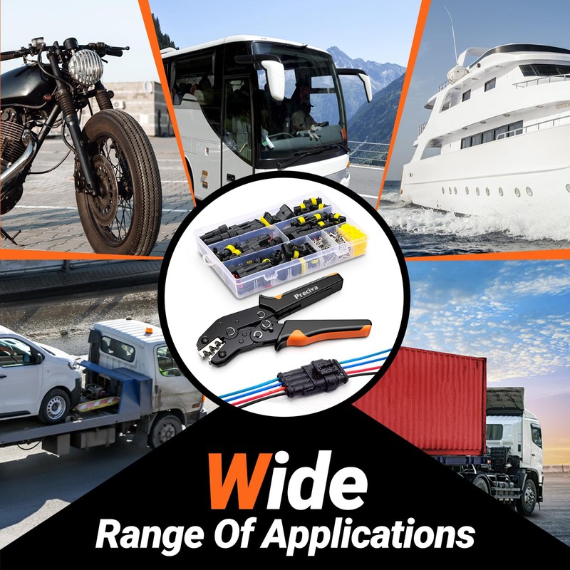 Preciva Car Connector, 300 Pieces Waterproof Car Connection Kit, Quick