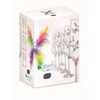 Bohemia Butterfly Crystal Champagne Flutes 200 ml Multi-Coloured with Butterflies