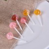 60Pcs Lollipop Resin Charms Transparent Lollipop Charms Candy Slime Beads