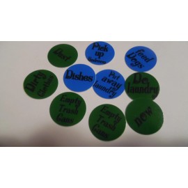 Unbranded Pre Cut One Inch Bottle Cap Images! CHORES JOBS DUTIES with Free Shipping - photo, 15 images