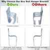 Tandefio 4 Pcs Box Rail Hanger Bracket with Bolts Heavy