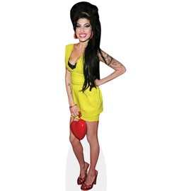 Amy Winehouse (Yellow Dress) Mini Size Cutout