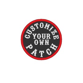 Custom Embroidered Name Patch Biker Rocker Outlaw MC Tag Badge 3" Round Sew-On Patch