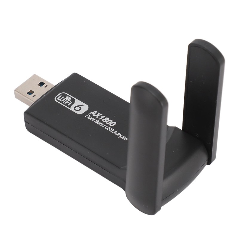 USB WiFi 6 Adapter 1800Mbps 2.4G 5G Dual Band Wireless