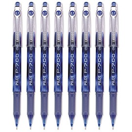 Pilot P-700 Rollerball Stick Gel Pen, Blue Ink, Fine Point 8-PACK(38611)