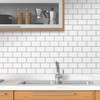 WALPLUS 3D Tile Stickers Peel and Stick Backsplash Splashback Decals