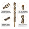sourcing map 1/4" Hex Shank Drill Bit 25/64" Gold Oxide