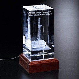 Customized 3D engraved Crystal Award (Add Your Logo And the Text)